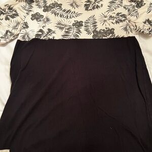 Lira Men’s small 2 tone leaves Black and white Casual short sleeve Tee T shirt